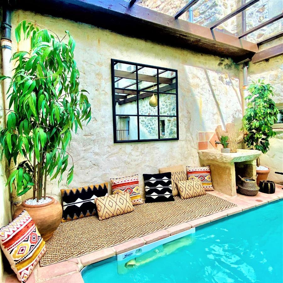 Gite De Groupe 9Ch Ou 3 Gites Independants De 3Ch - Patio Et Piscine Interieure Chauffee Toute L'Annee Vallon-Pont-d'Arc Bagian luar foto