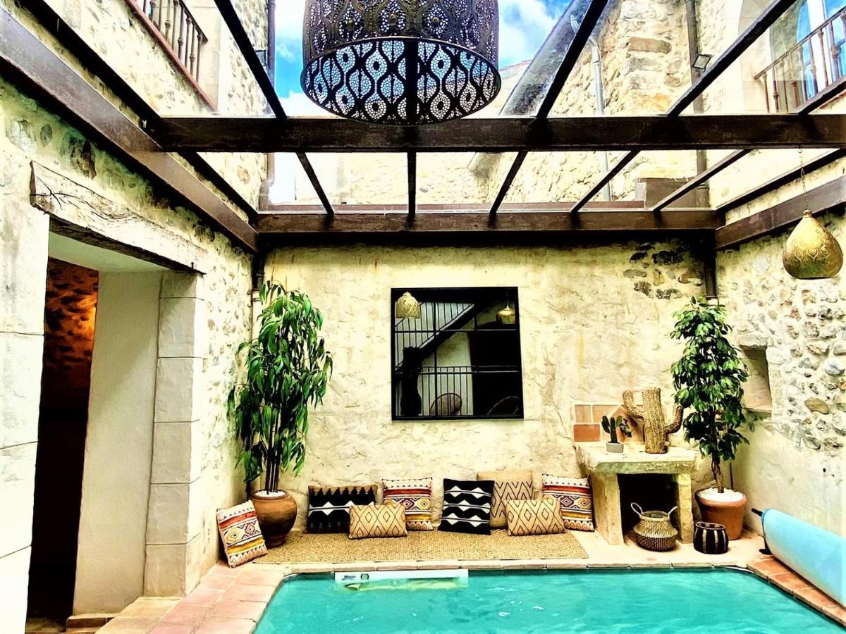 Gite De Groupe 9Ch Ou 3 Gites Independants De 3Ch - Patio Et Piscine Interieure Chauffee Toute L'Annee Vallon-Pont-d'Arc Bagian luar foto
