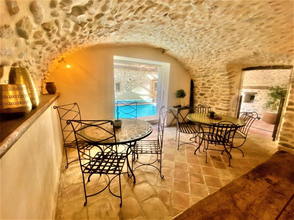 Gite De Groupe 9Ch Ou 3 Gites Independants De 3Ch - Patio Et Piscine Interieure Chauffee Toute L'Annee Vallon-Pont-d'Arc Bagian luar foto