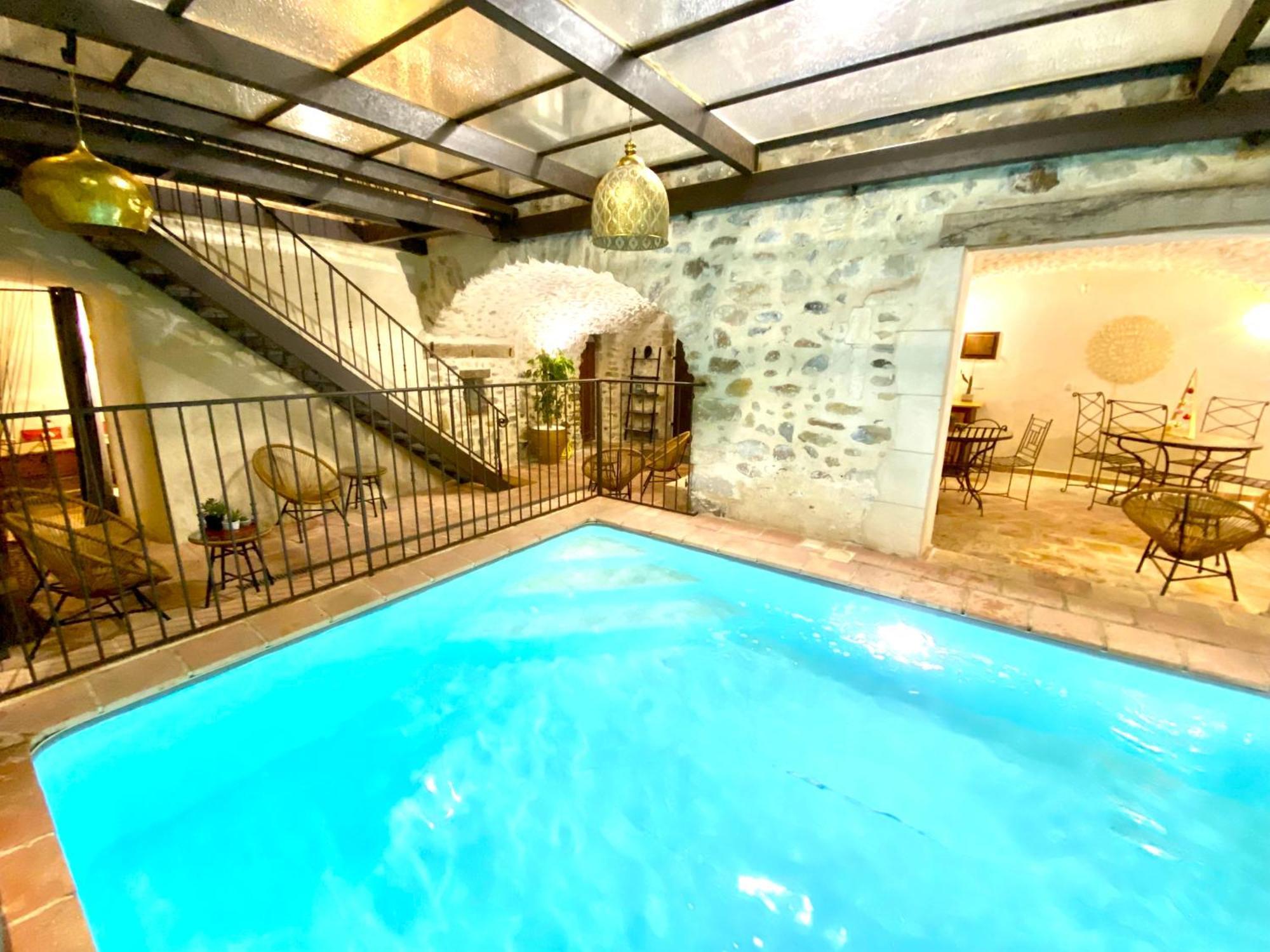 Gite De Groupe 9Ch Ou 3 Gites Independants De 3Ch - Patio Et Piscine Interieure Chauffee Toute L'Annee Vallon-Pont-d'Arc Bagian luar foto